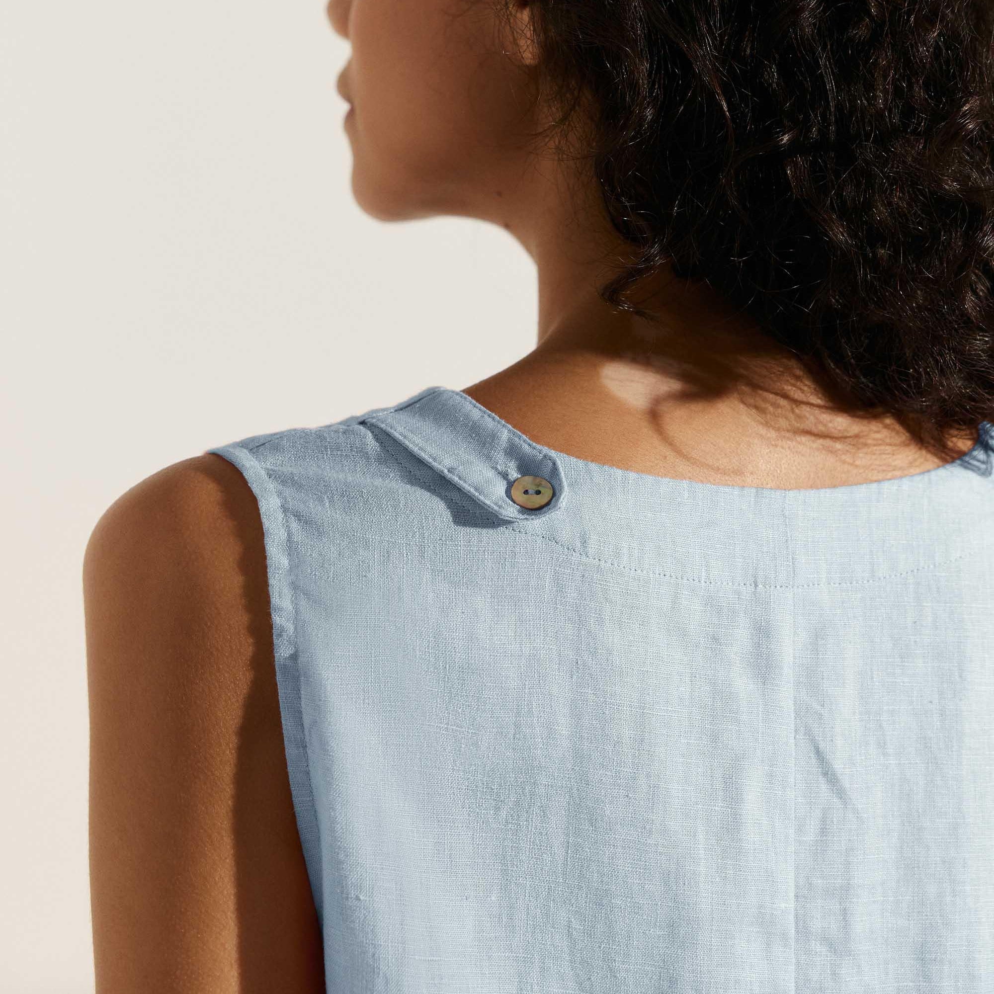 Linen Sleeveless Dress — Sienna