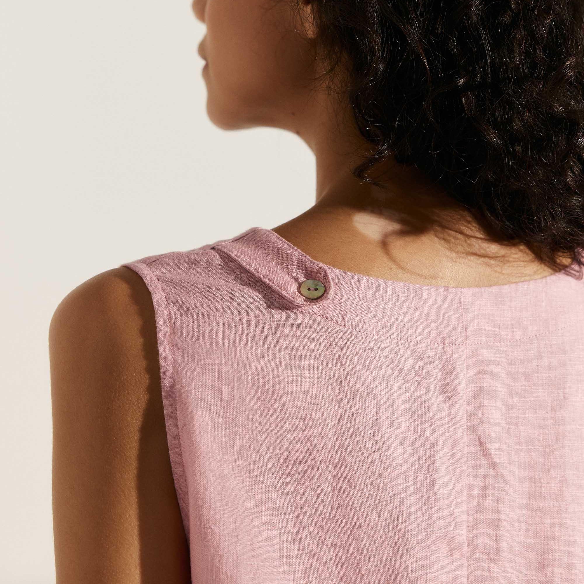 Linen Sleeveless Dress — Sienna