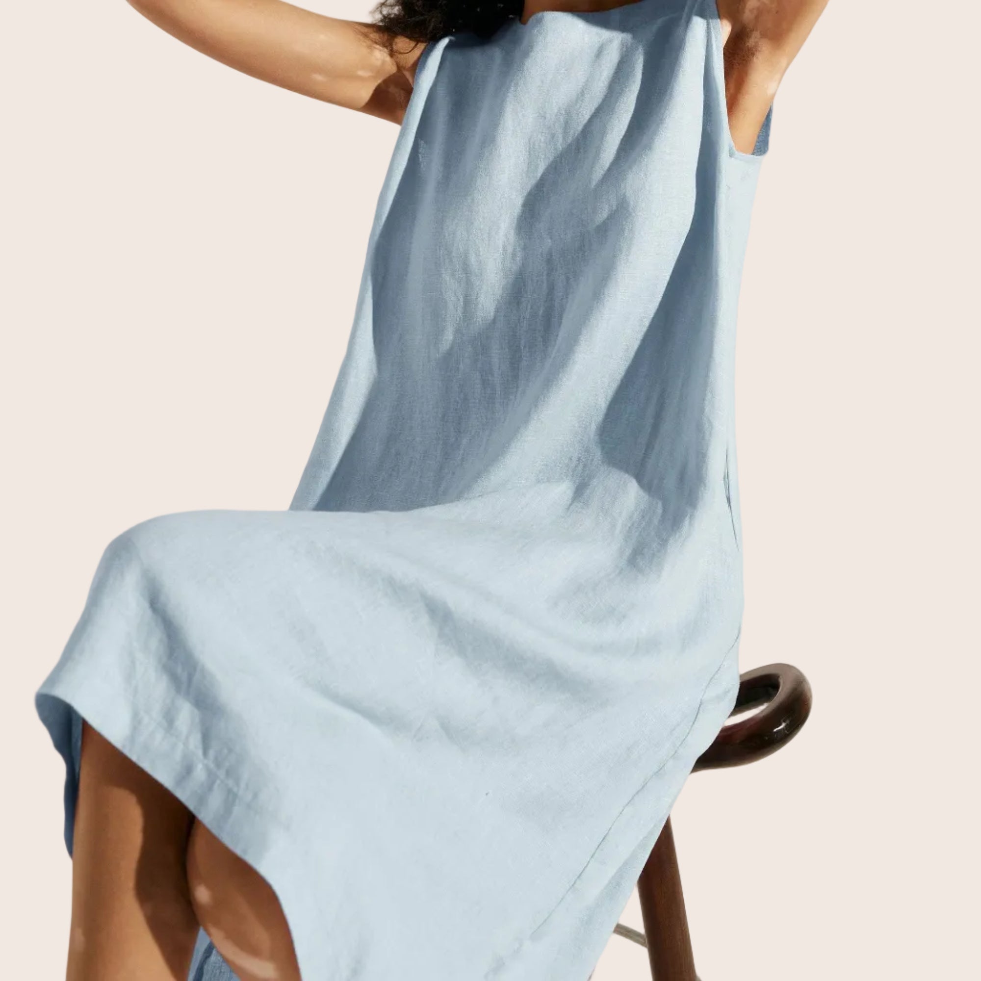 Linen Sleeveless Dress — Sienna