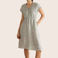 Linen Striped Dress — Aria
