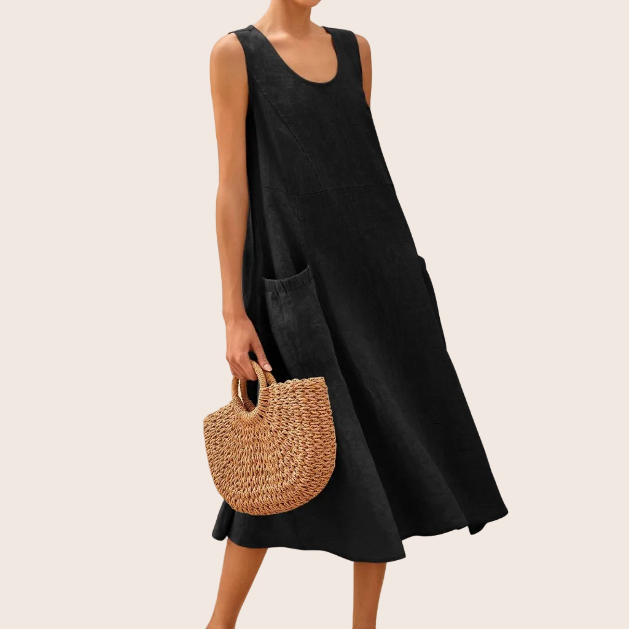 Linen Tank Dress — Giana