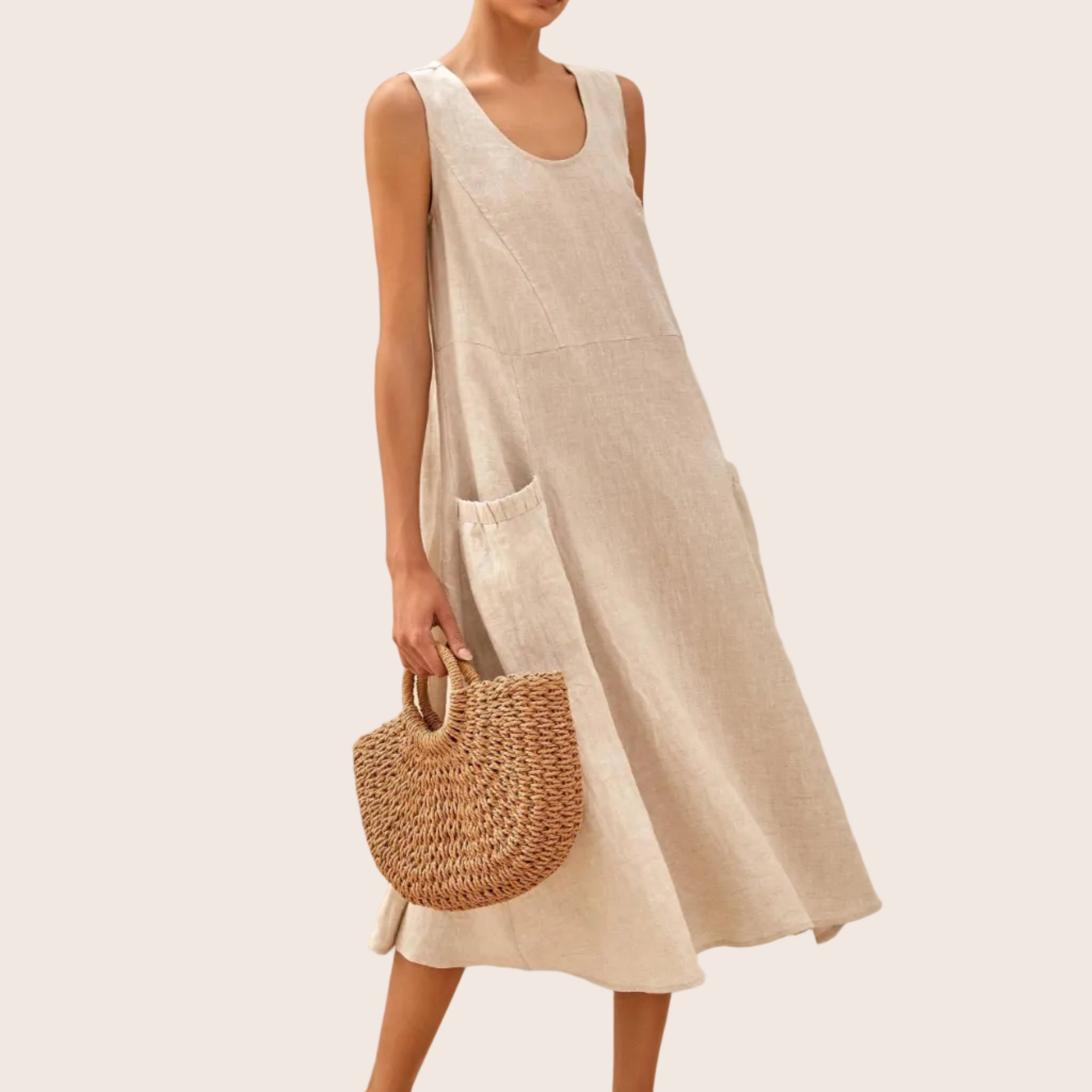 Linen Tank Dress — Giana