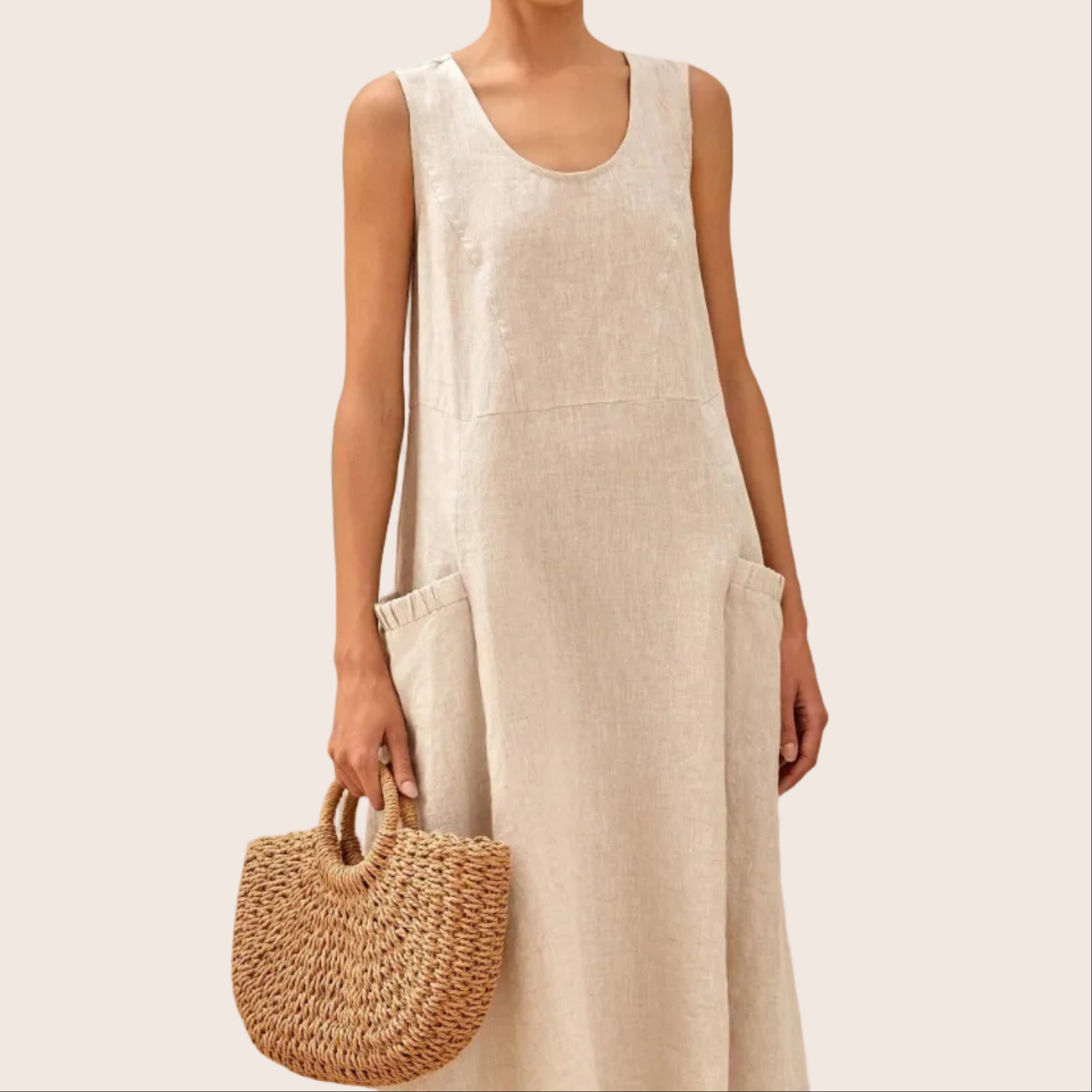 Linen Tank Dress — Giana