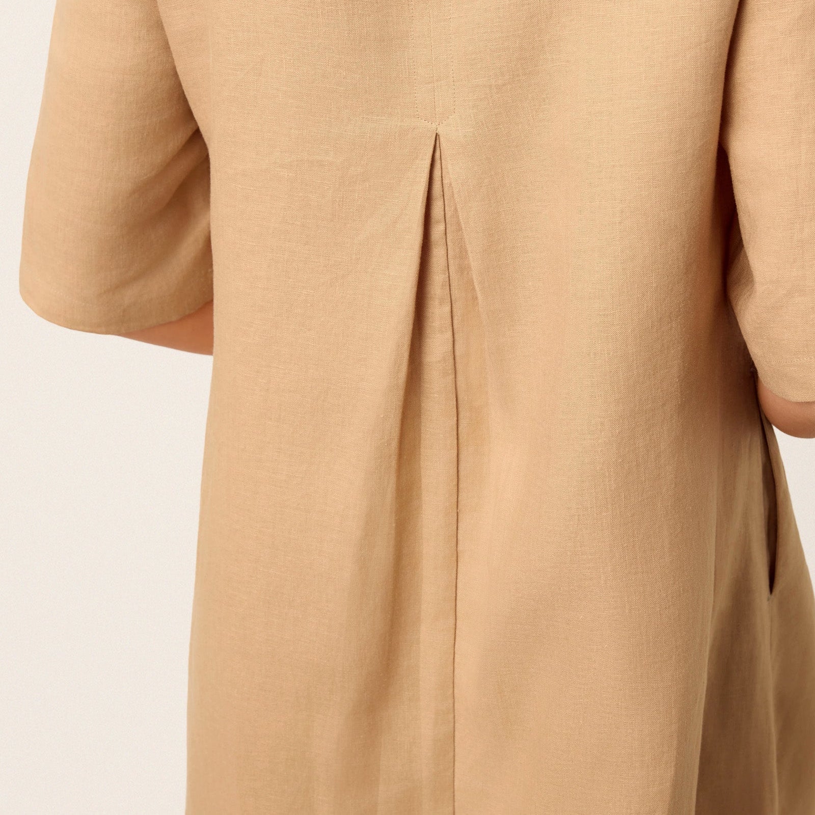 Linen Bow Dress — Esmeralda