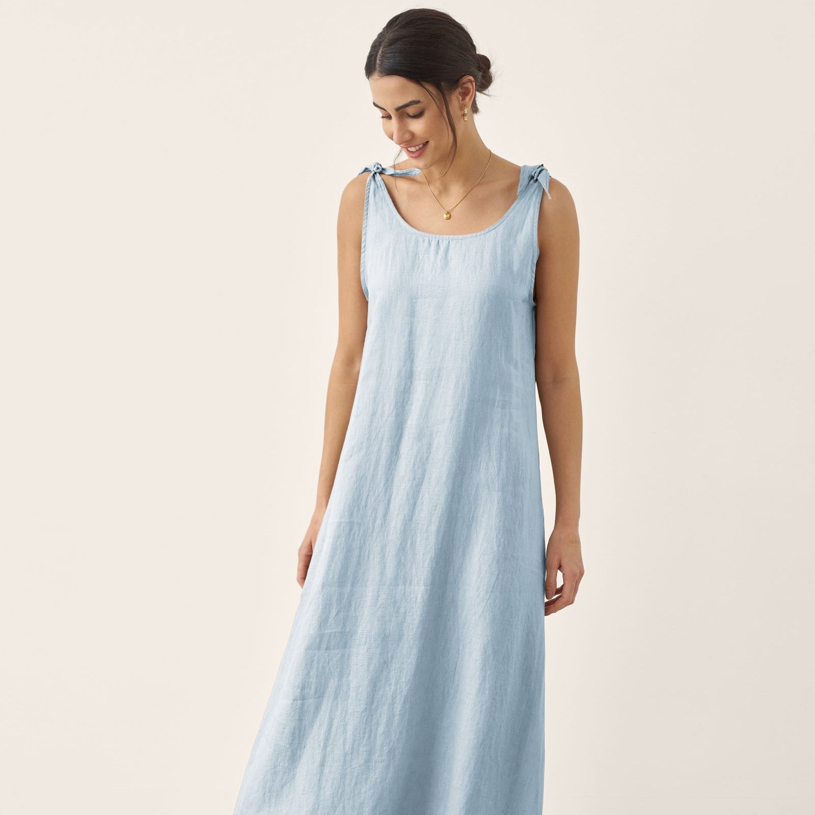 Linen Camisole Dress — Qearl