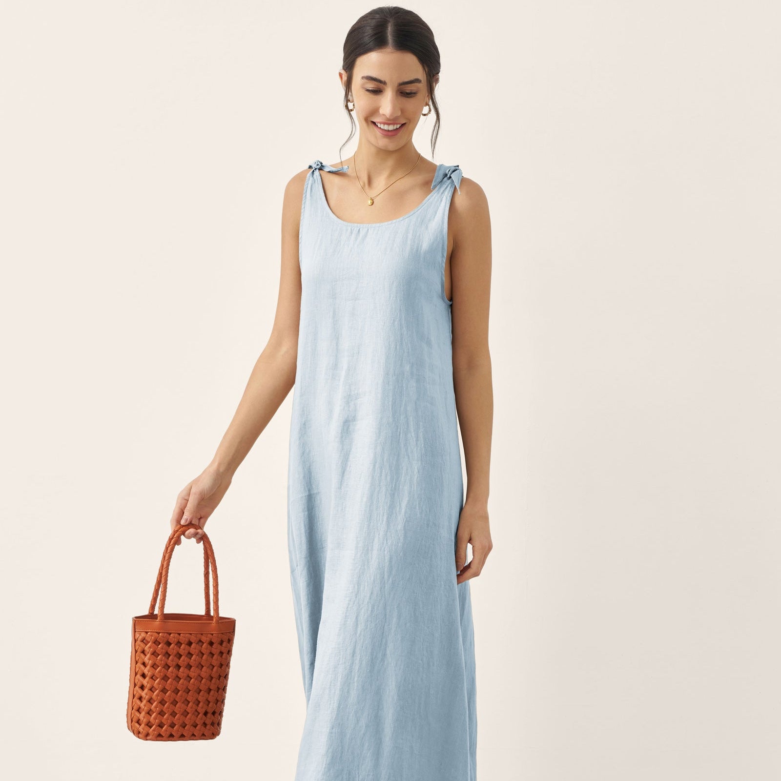 Linen Camisole Dress — Qearl