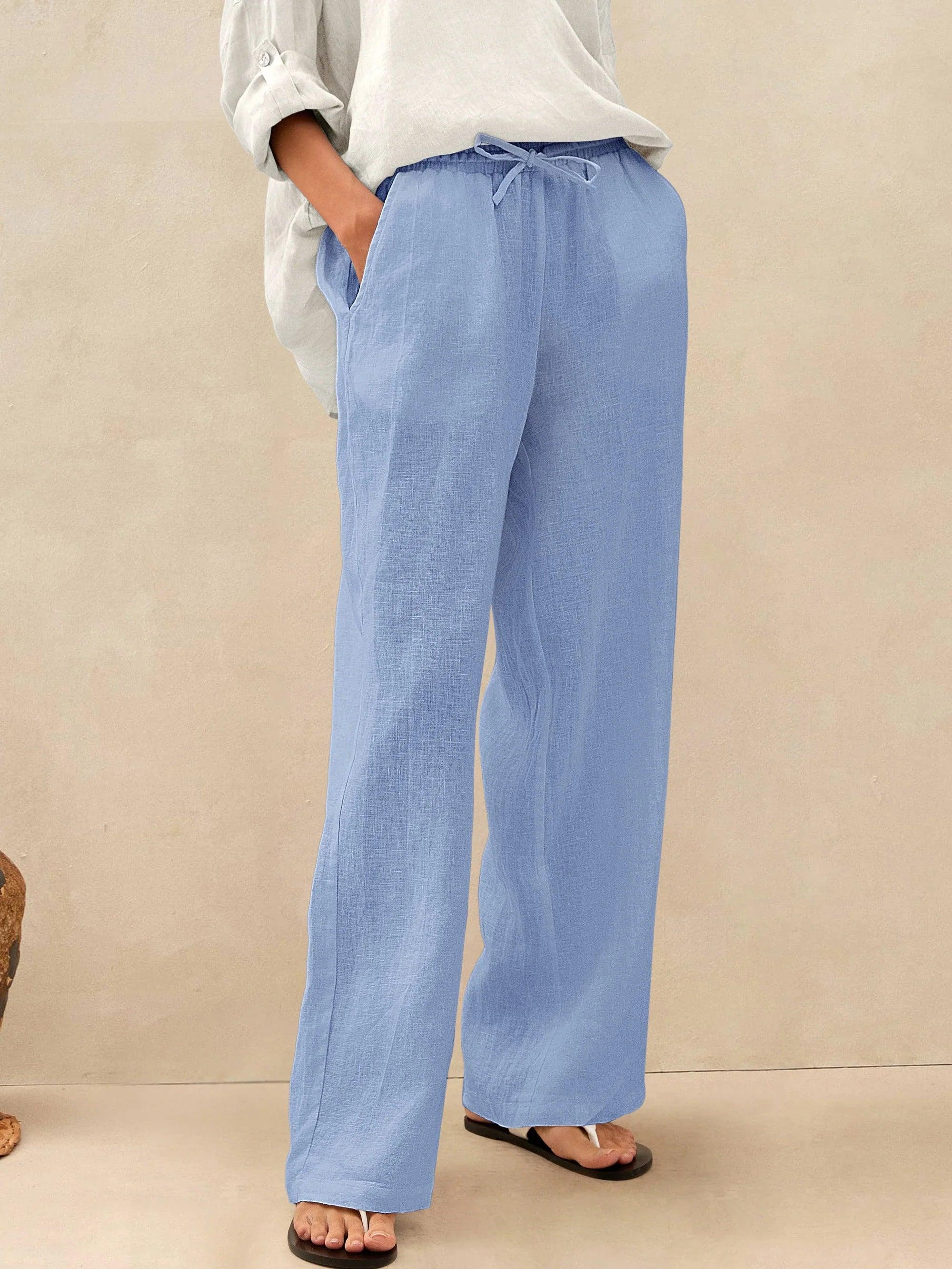 Fashionista Heaven Linen Classic Pants — Zara