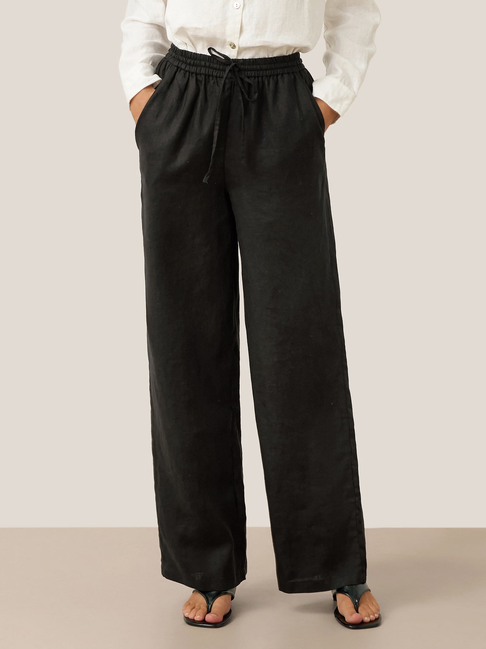 Fashionista Heaven Linen Classic Pants — Zara