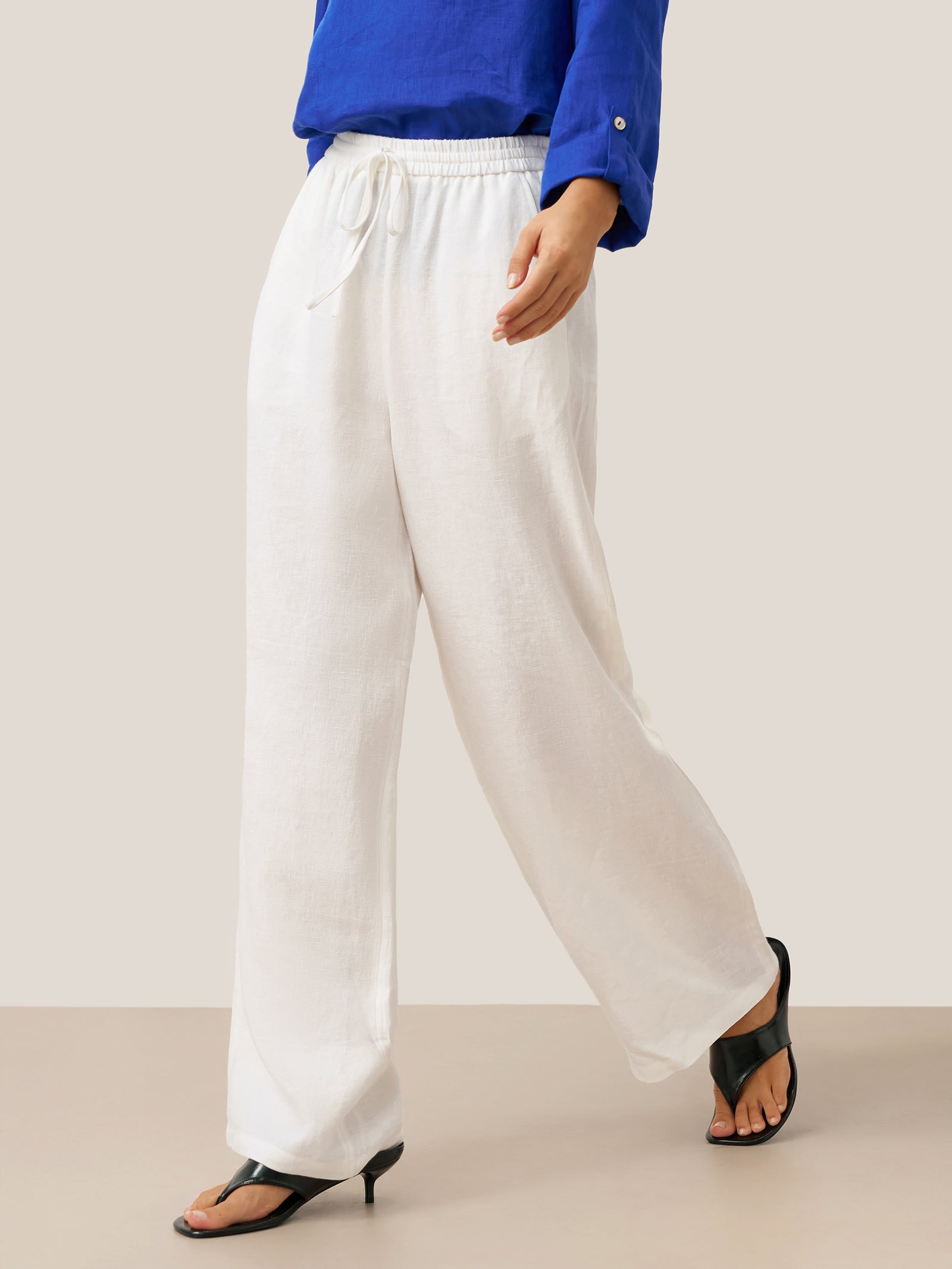 Fashionista Heaven Linen Classic Pants — Zara