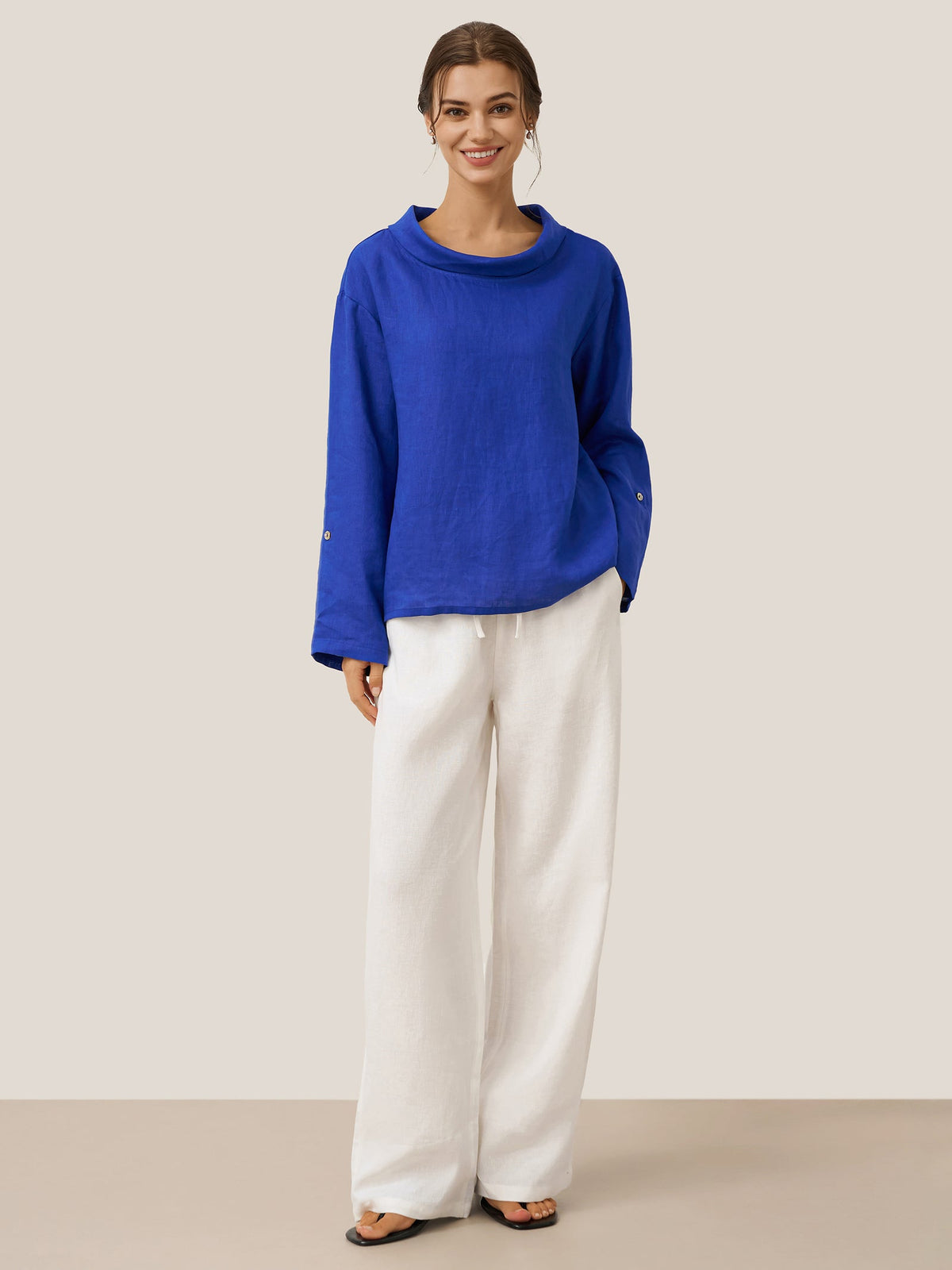 Fashionista Heaven Linen Classic Pants — Zara