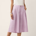 Linen Bermuda Shorts — Berenice