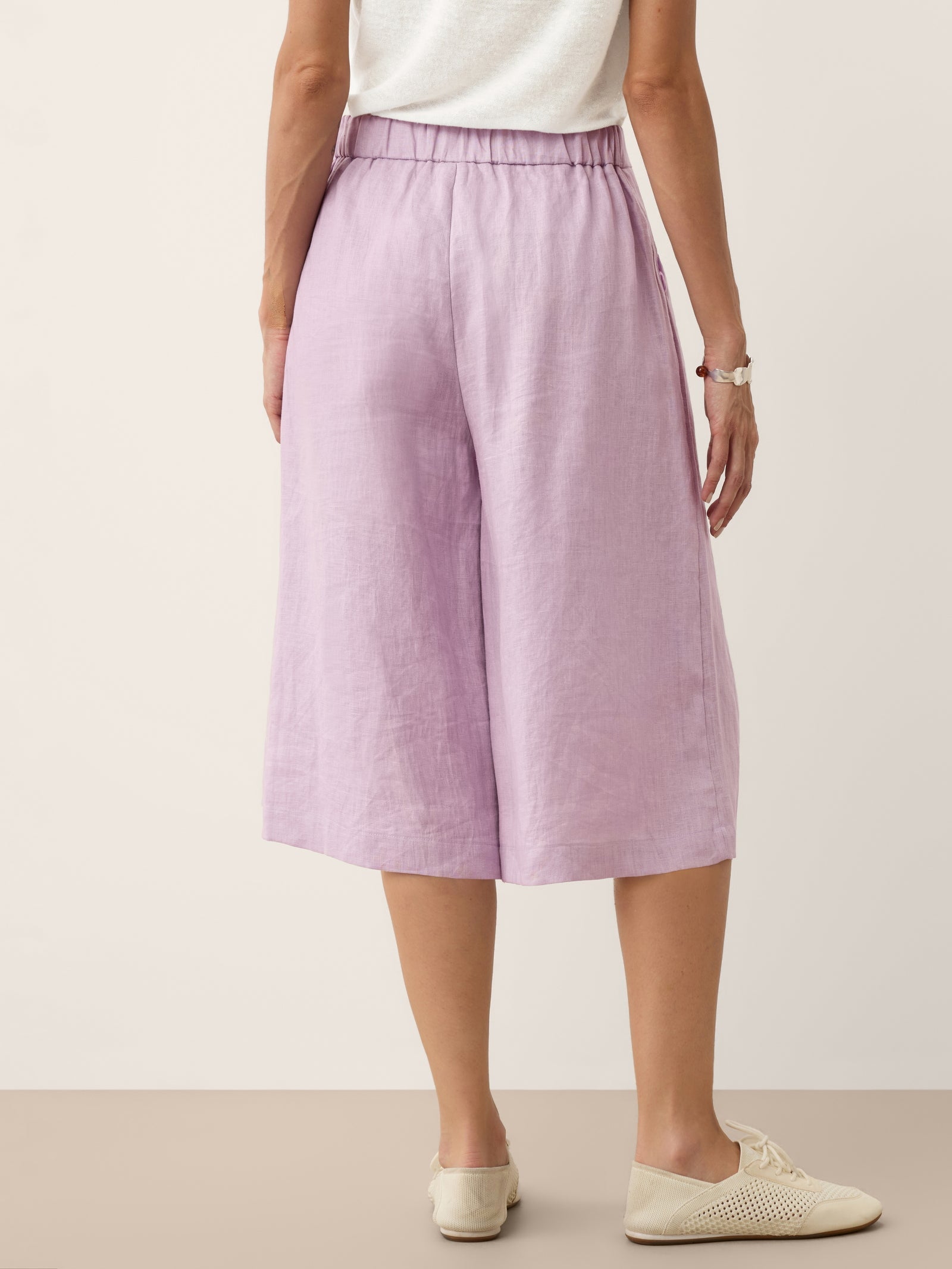 Linen Bermuda Shorts — Berenice