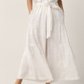 Fashionista Heaven Linen Bow-Waist Pants — Serena