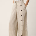 Fashionista Heaven Linen Slit-Hem Pants — Anaïs