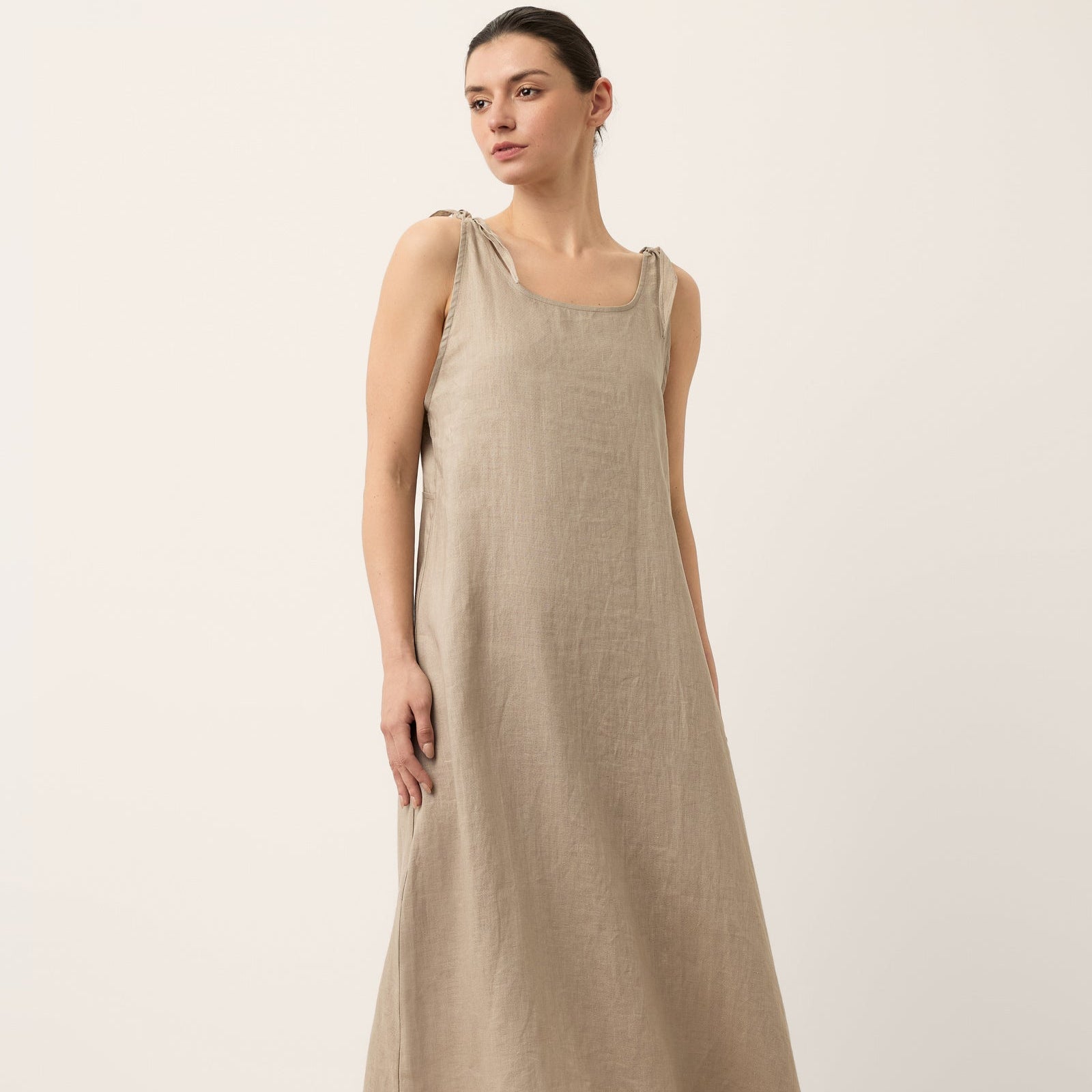 Linen Camisole Dress — Qearl