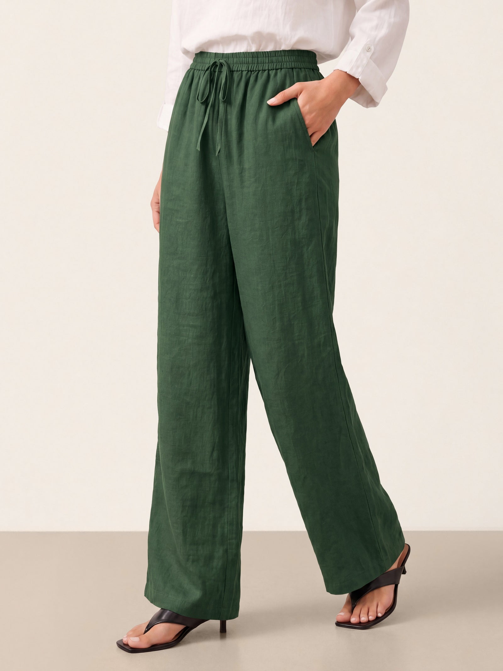 Fashionista Heaven Linen Classic Pants — Zara