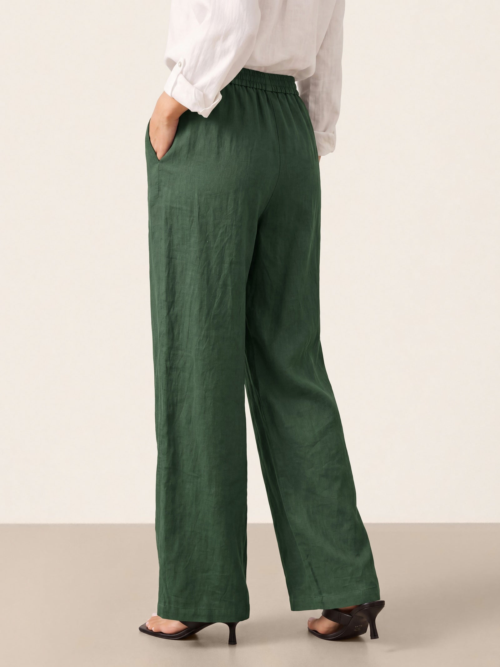 Fashionista Heaven Linen Classic Pants — Zara