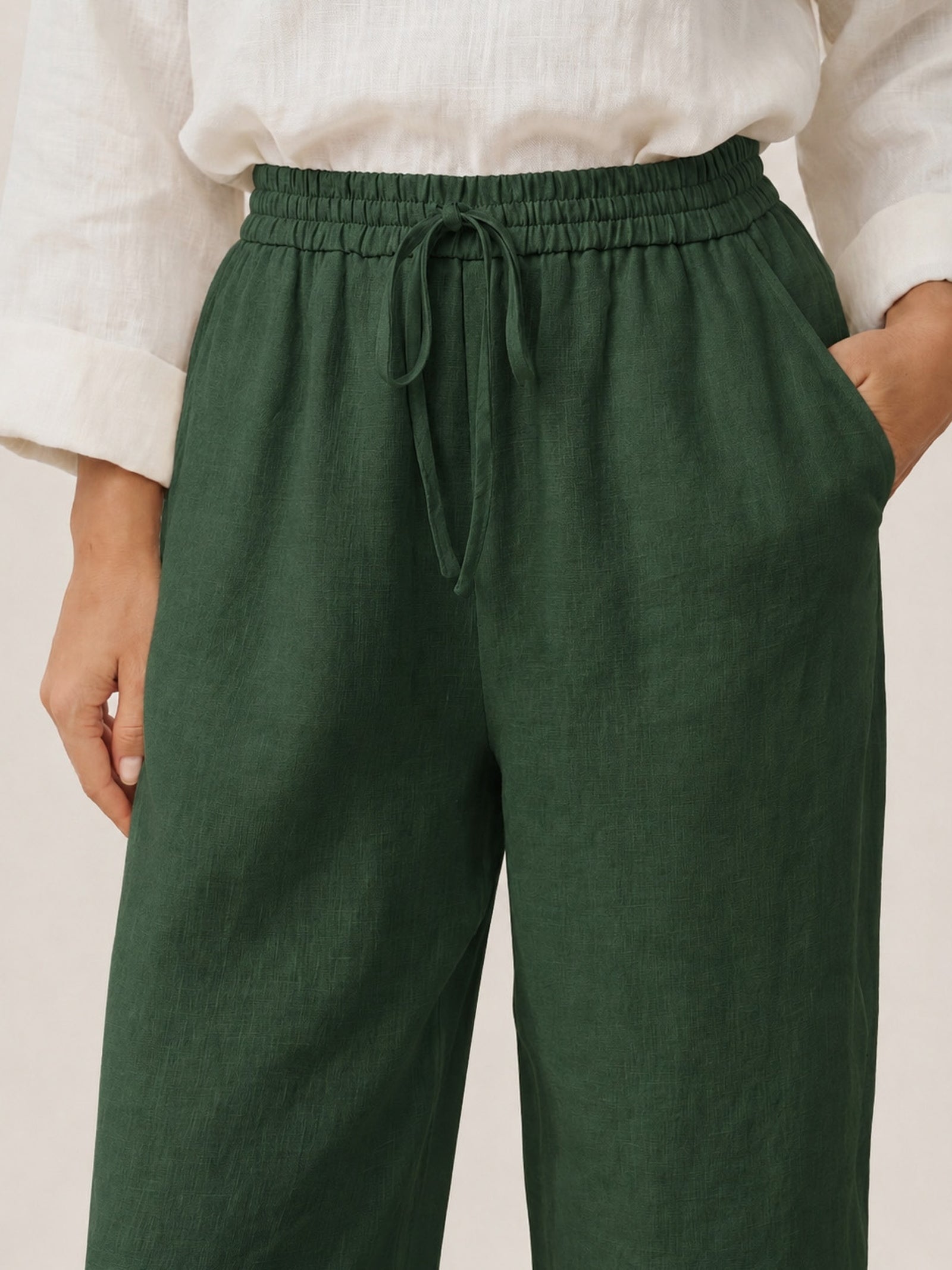 Fashionista Heaven Linen Classic Pants — Zara