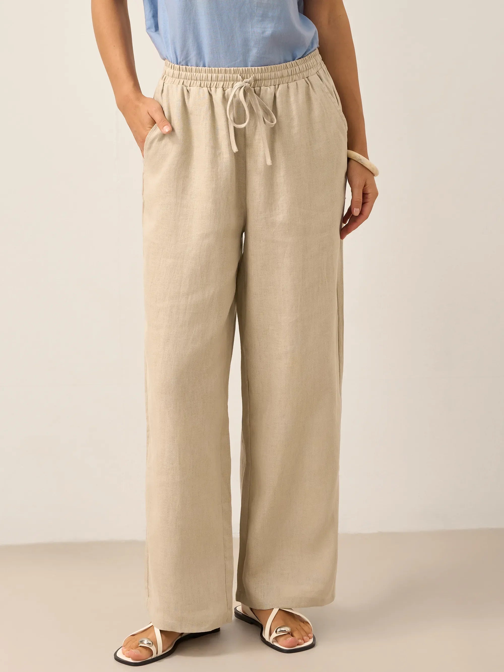 Fashionista Heaven Linen Classic Pants — Zara