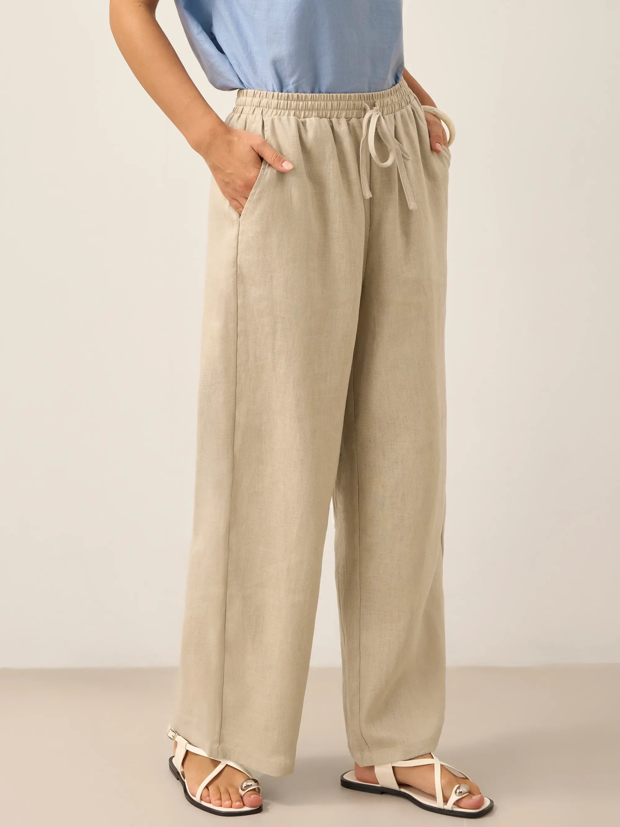 Fashionista Heaven Linen Classic Pants — Zara
