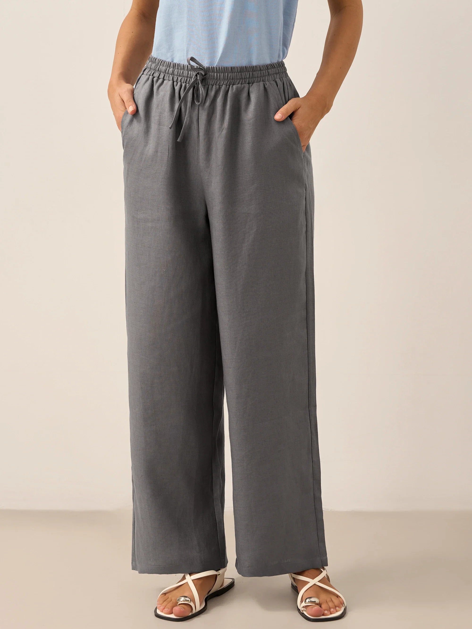 Fashionista Heaven Linen Classic Pants — Zara