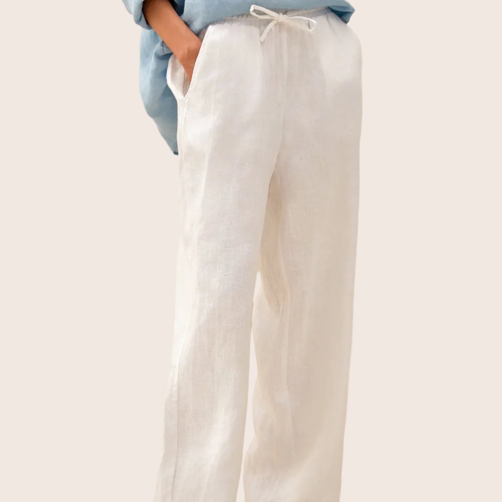 Fashionista Heaven Linen Classic Pants — Zara