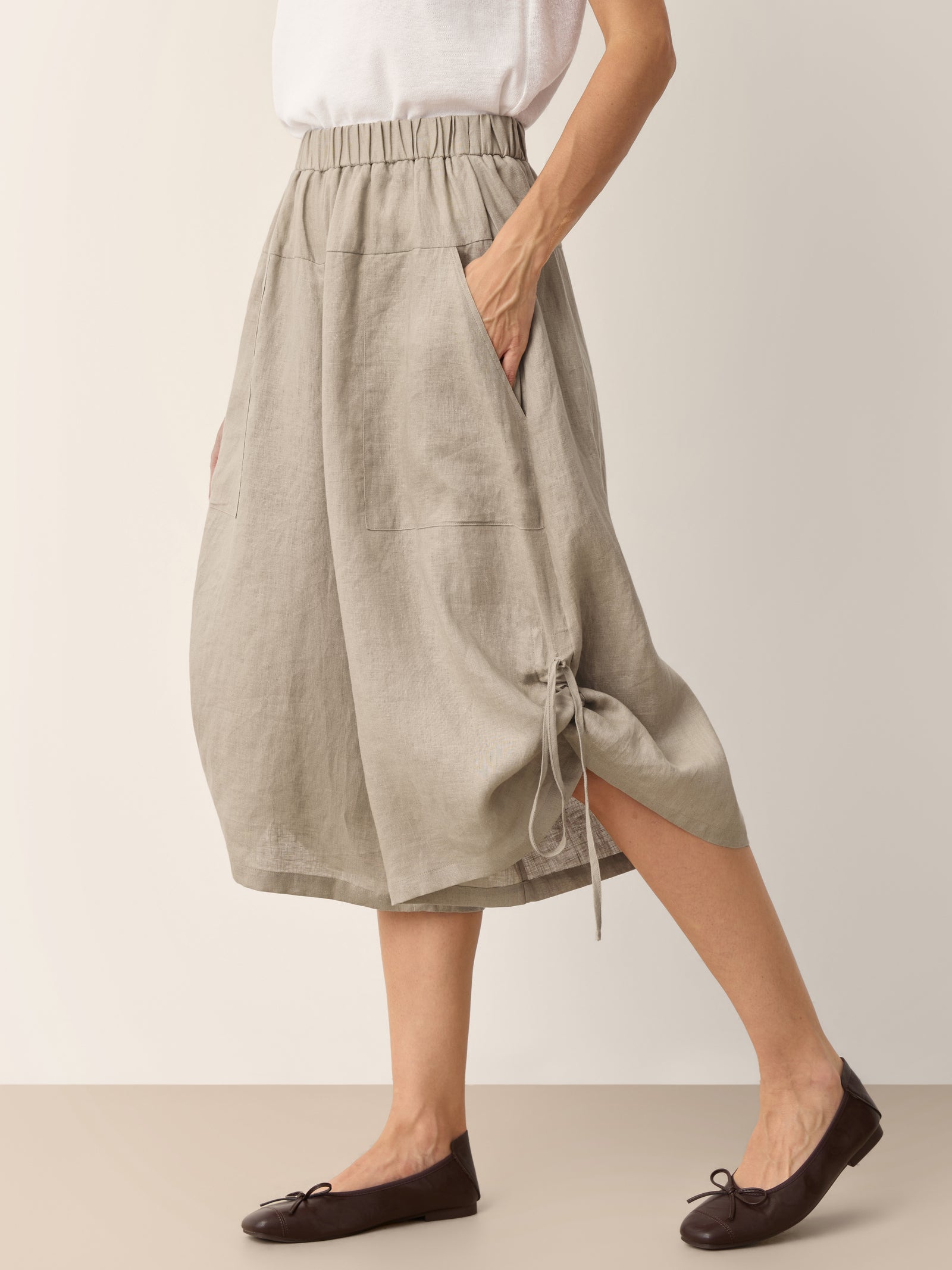 Linen Balloon Pants — Thalia