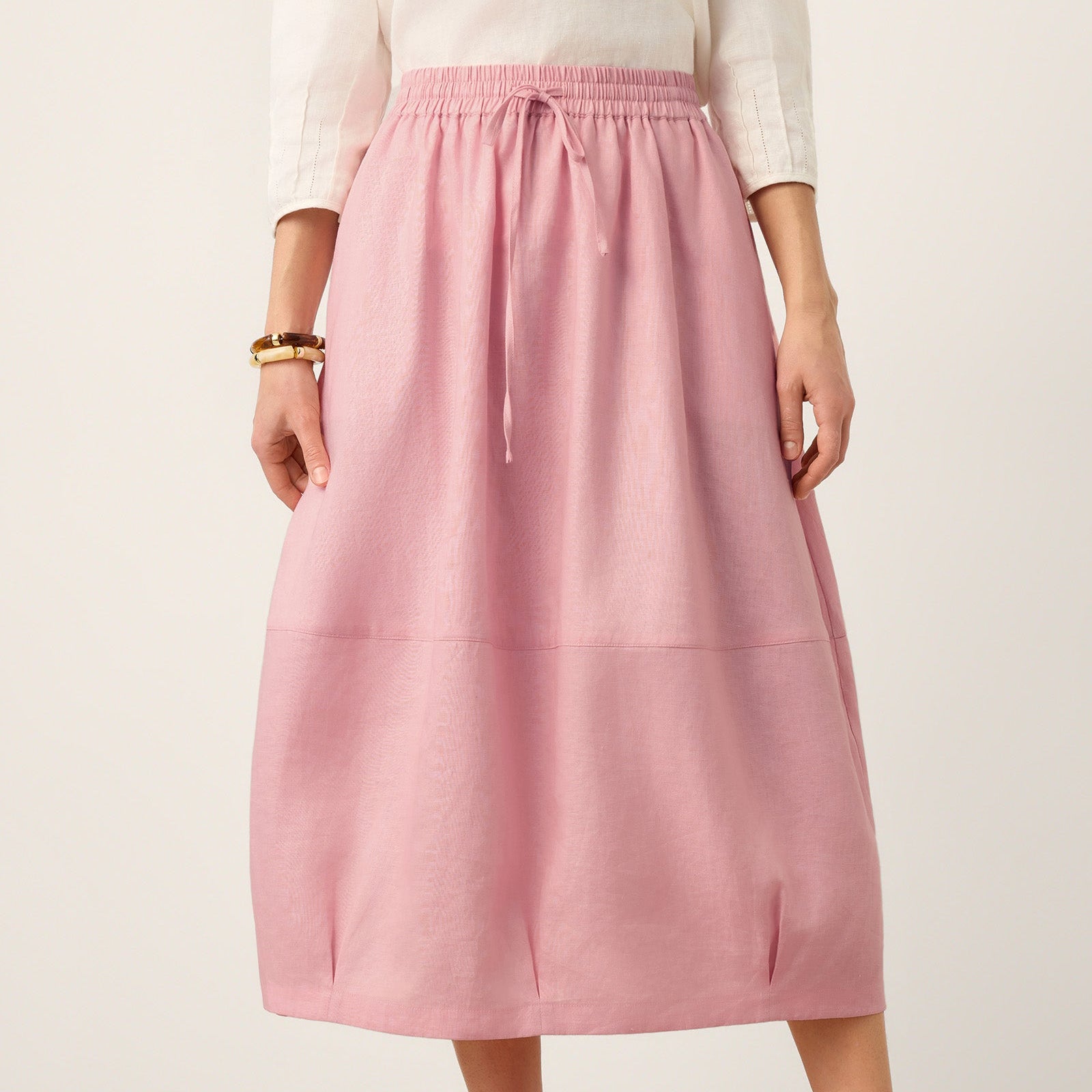 Fashionista Heaven Linen Lantern Maxi Skirt — Ursula
