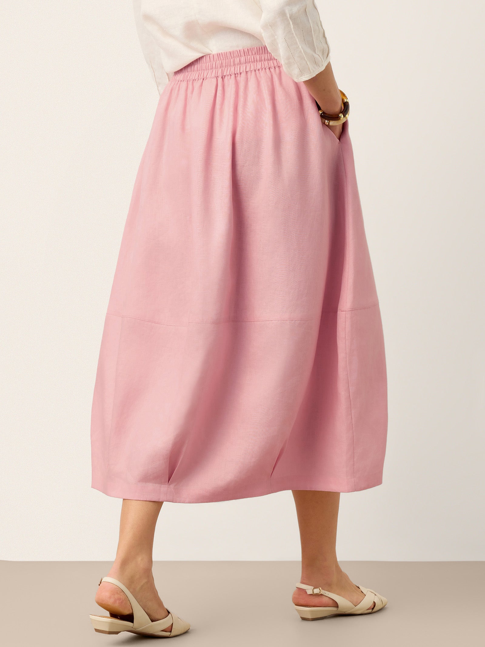 Fashionista Heaven Linen Lantern Maxi Skirt — Ursula