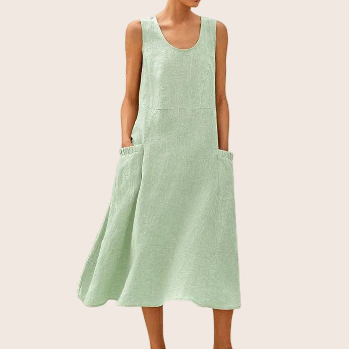 Linen Tank Dress — Giana