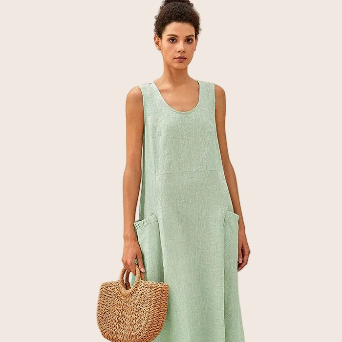 Linen Tank Dress — Giana