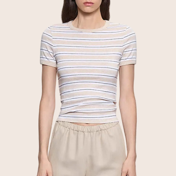 Fashionista Heaven Cotton Stripe Top — Dana