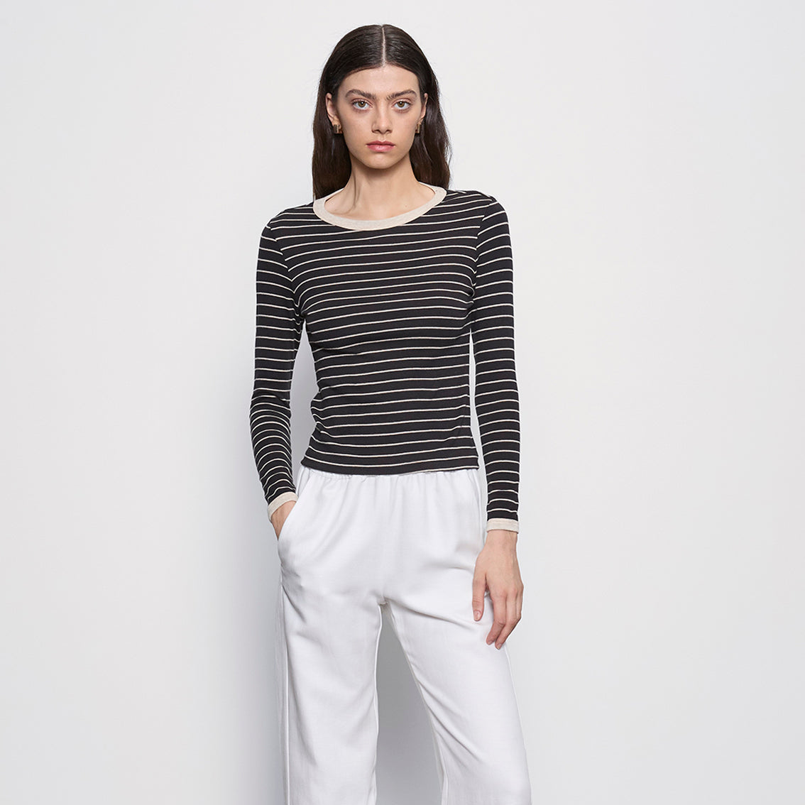 Fashionista Heaven Cotton Stripe Top — Mila