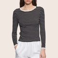Fashionista Heaven Cotton Stripe Top — Mila