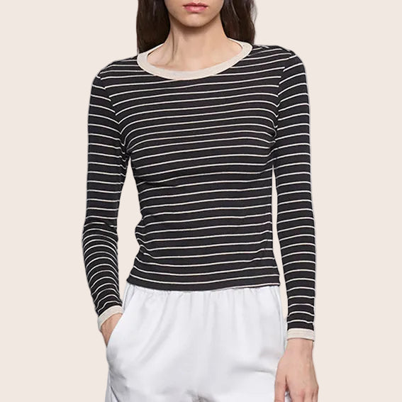 Fashionista Heaven Cotton Stripe Top — Mila