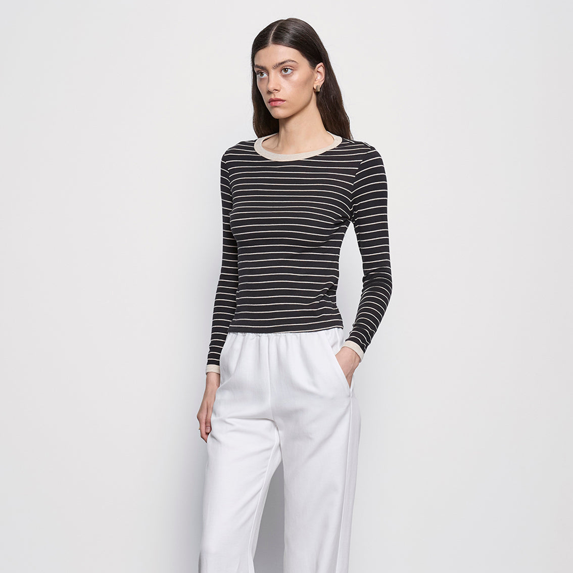 Fashionista Heaven Cotton Stripe Top — Mila