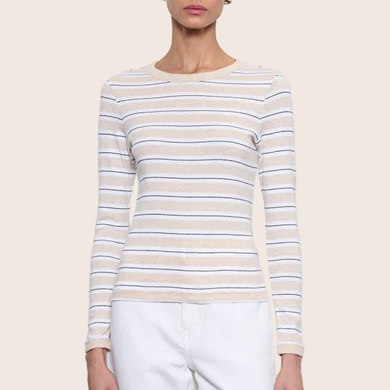 Fashionista Heaven Cotton Stripe Top — Mila