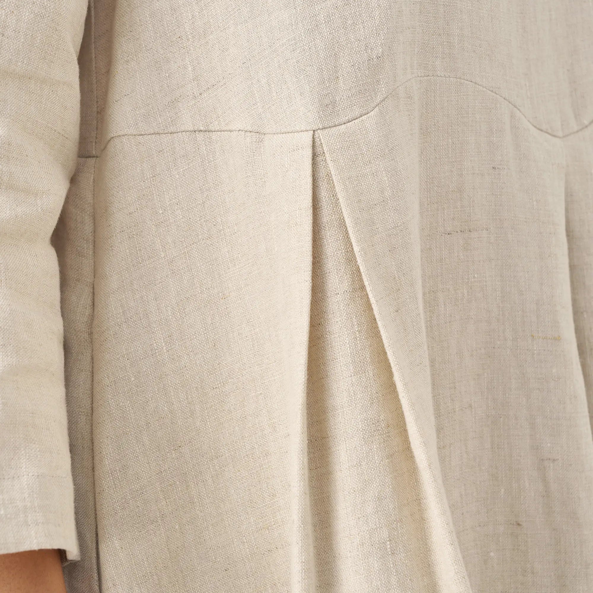 Linen Bateau Neck Dress — Abigail
