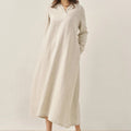 Linen Hooded Dress — Rebecca