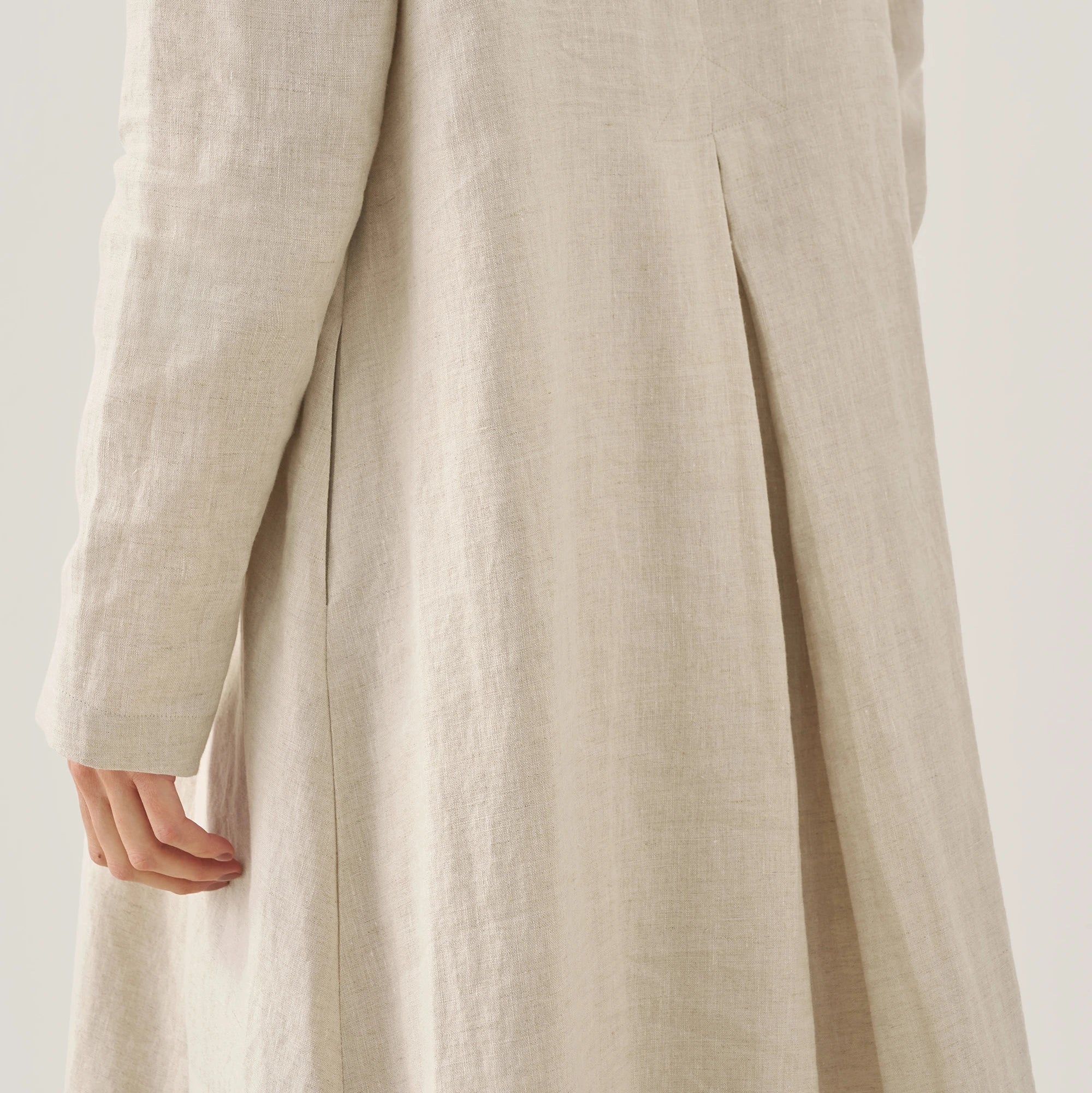 Linen Hooded Dress — Rebecca