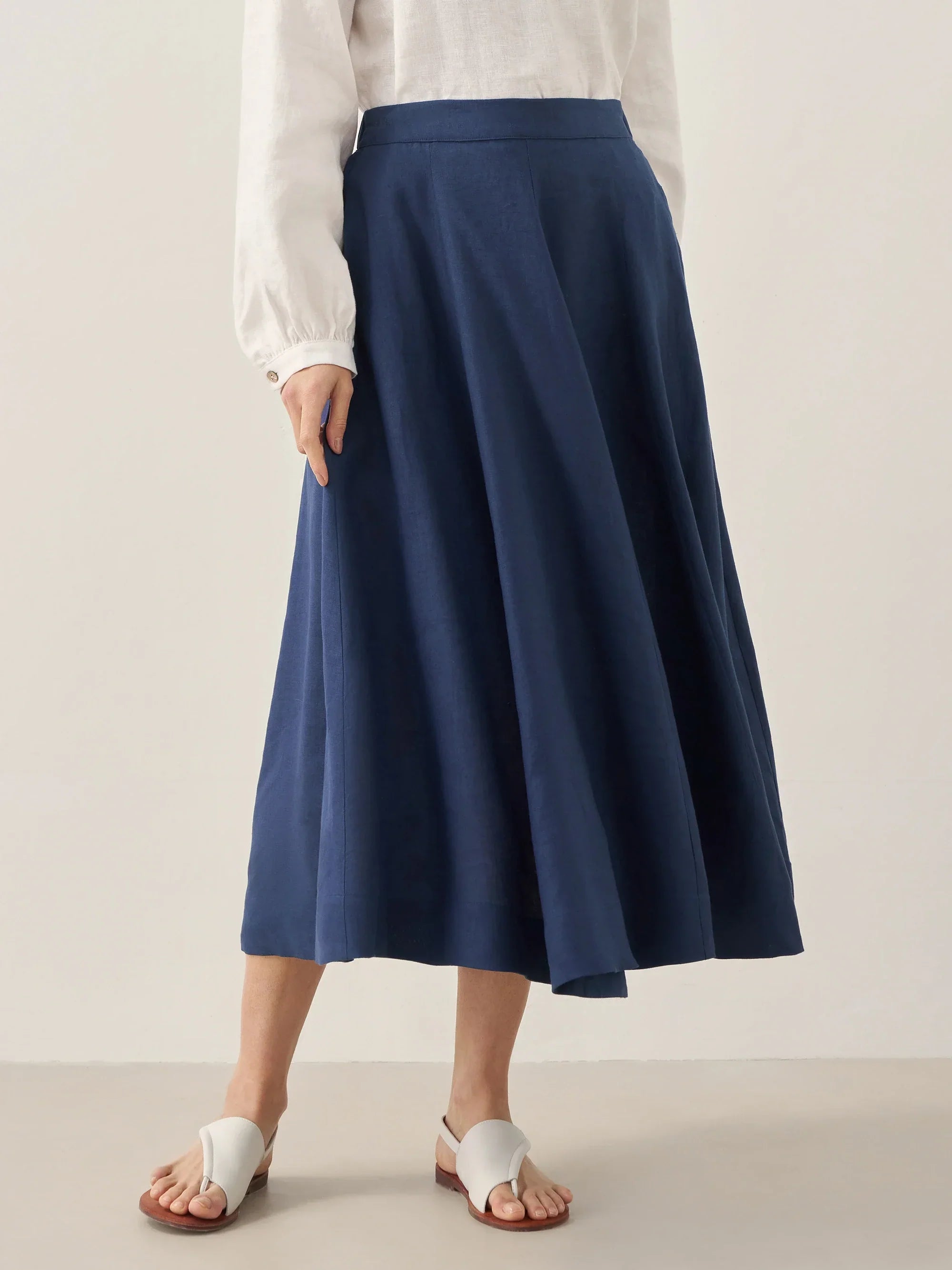 Fashionista Heaven Linen A-Line Skirt — Mathilde