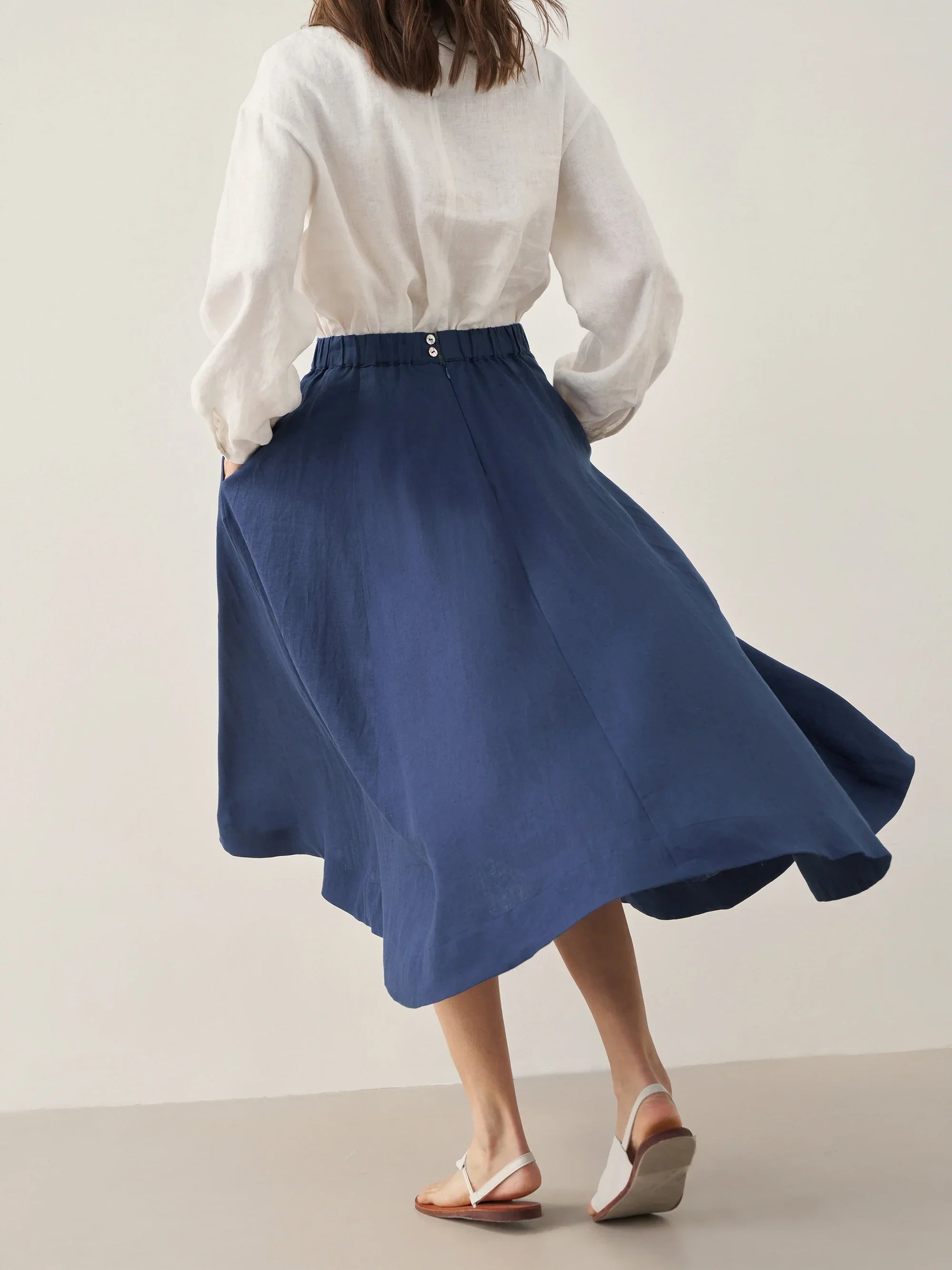 Fashionista Heaven Linen A-Line Skirt — Mathilde
