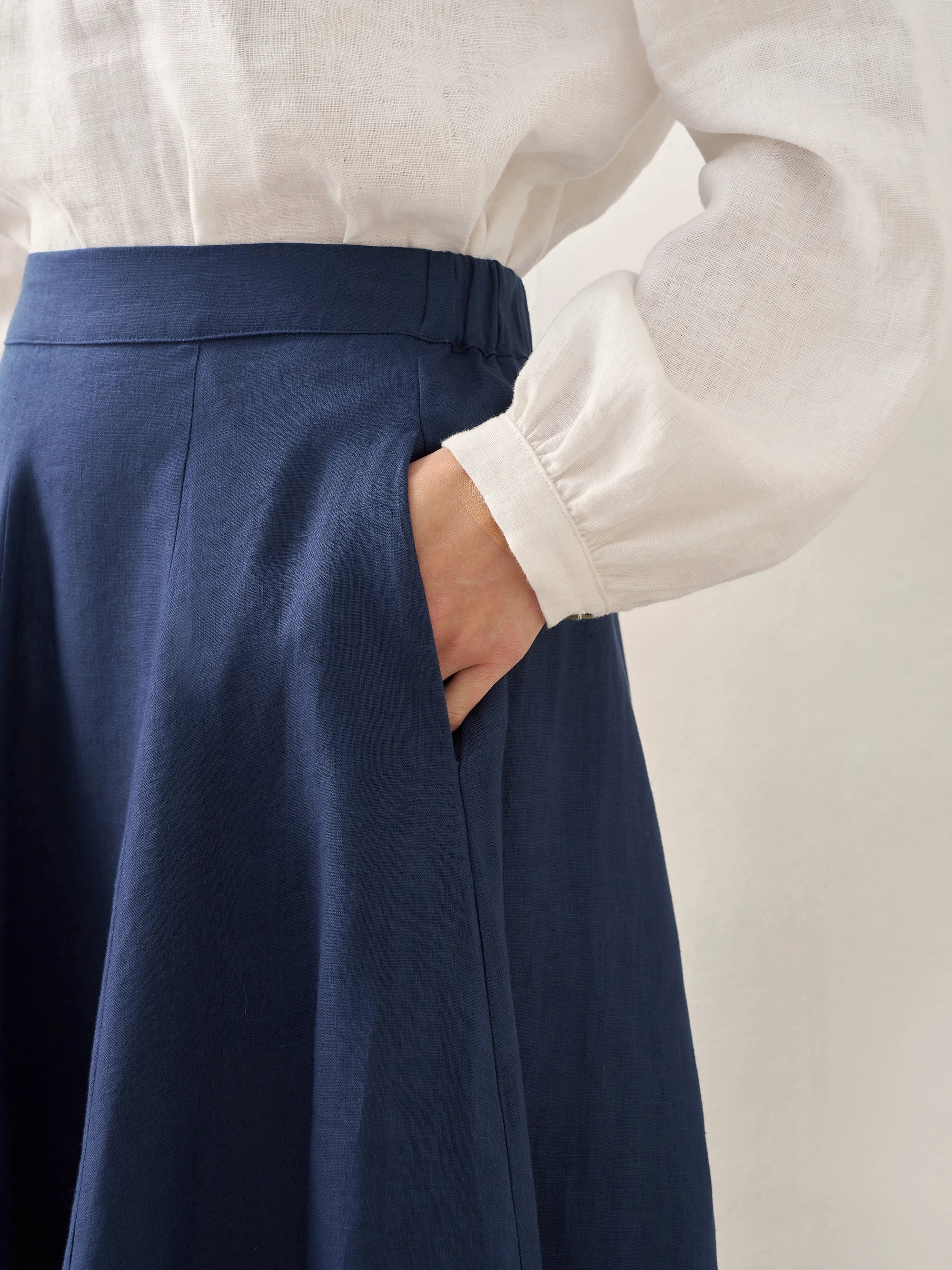 Fashionista Heaven Linen A-Line Skirt — Mathilde