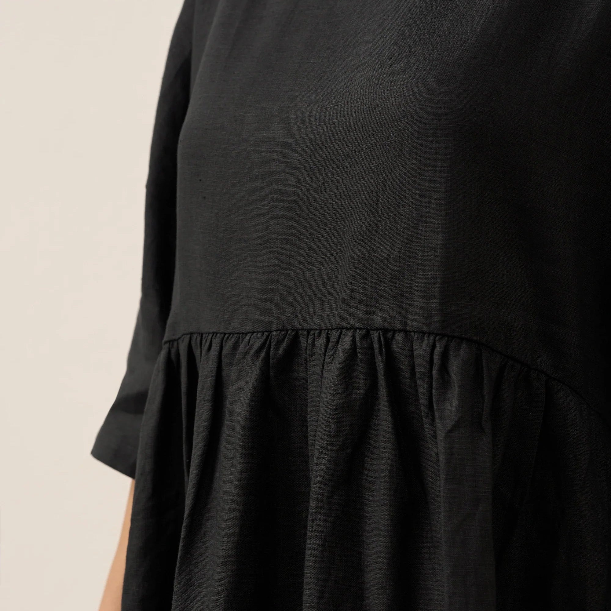Linen A-Line Midi — Valencia