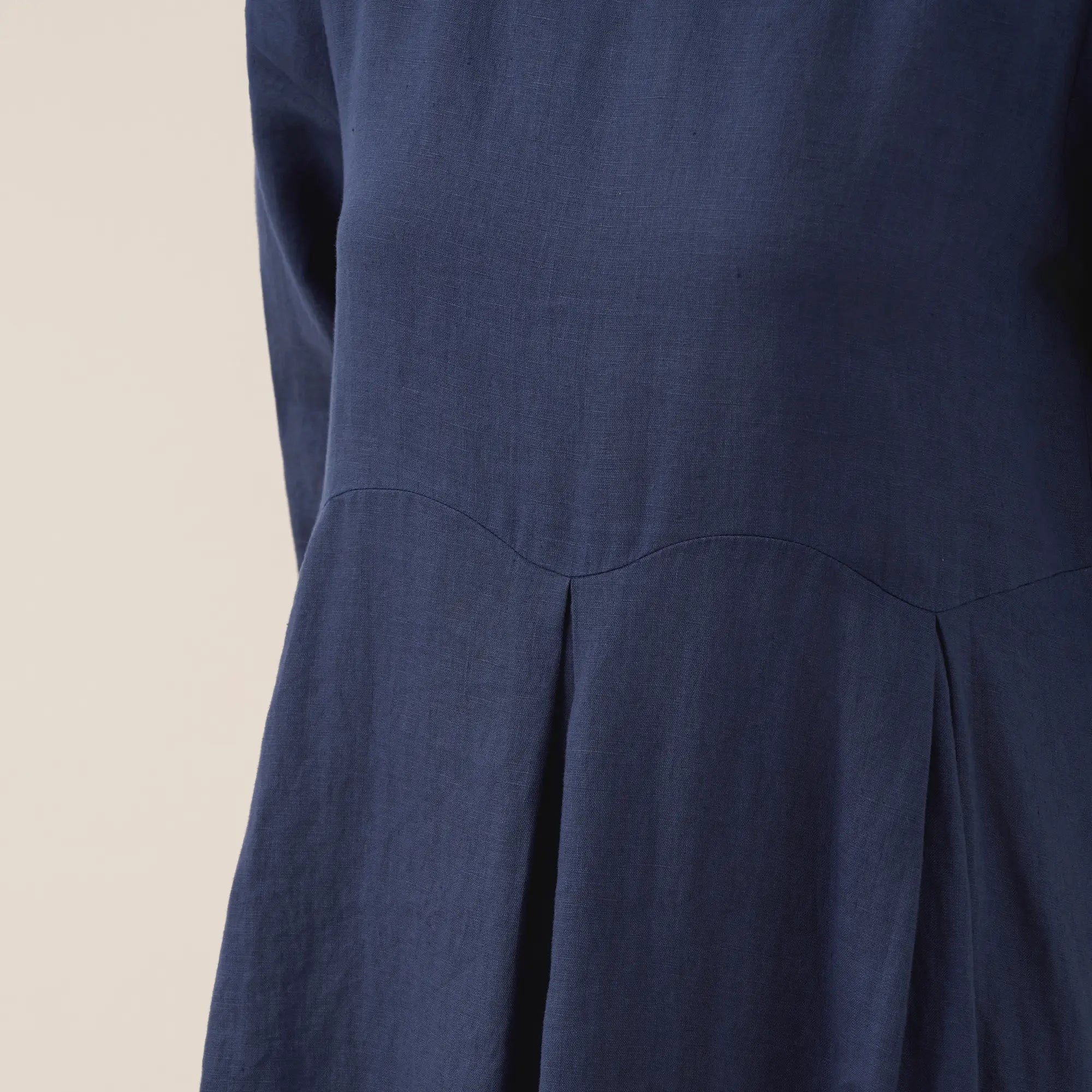 Linen Bateau Neck Dress — Abigail