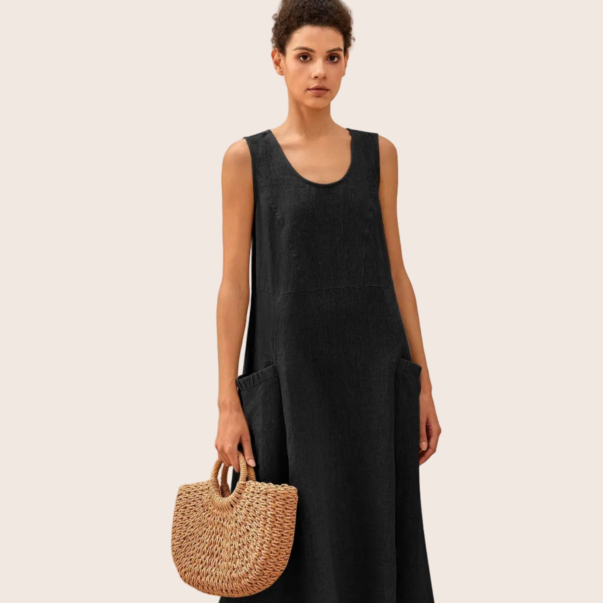 Linen Tank Dress — Giana