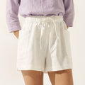 Fashionista Heaven Linen Utility Shorts — Rafaela