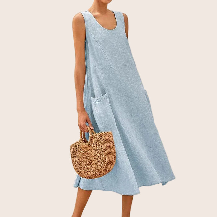 Linen Tank Dress — Giana
