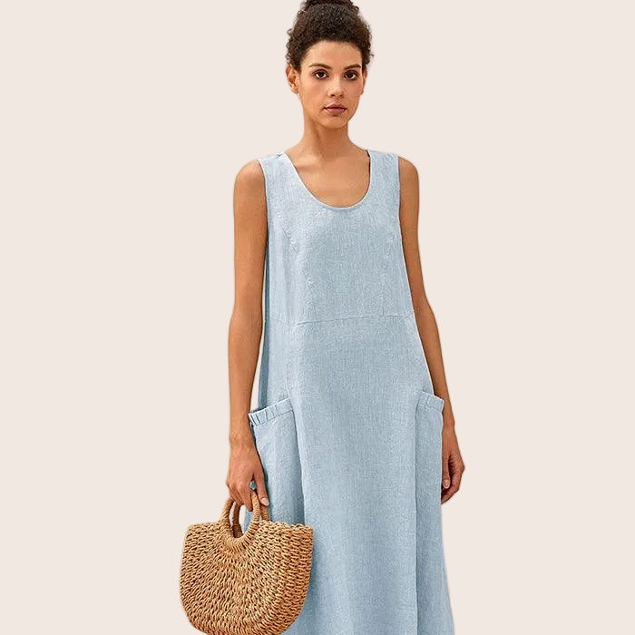 Linen Tank Dress — Giana