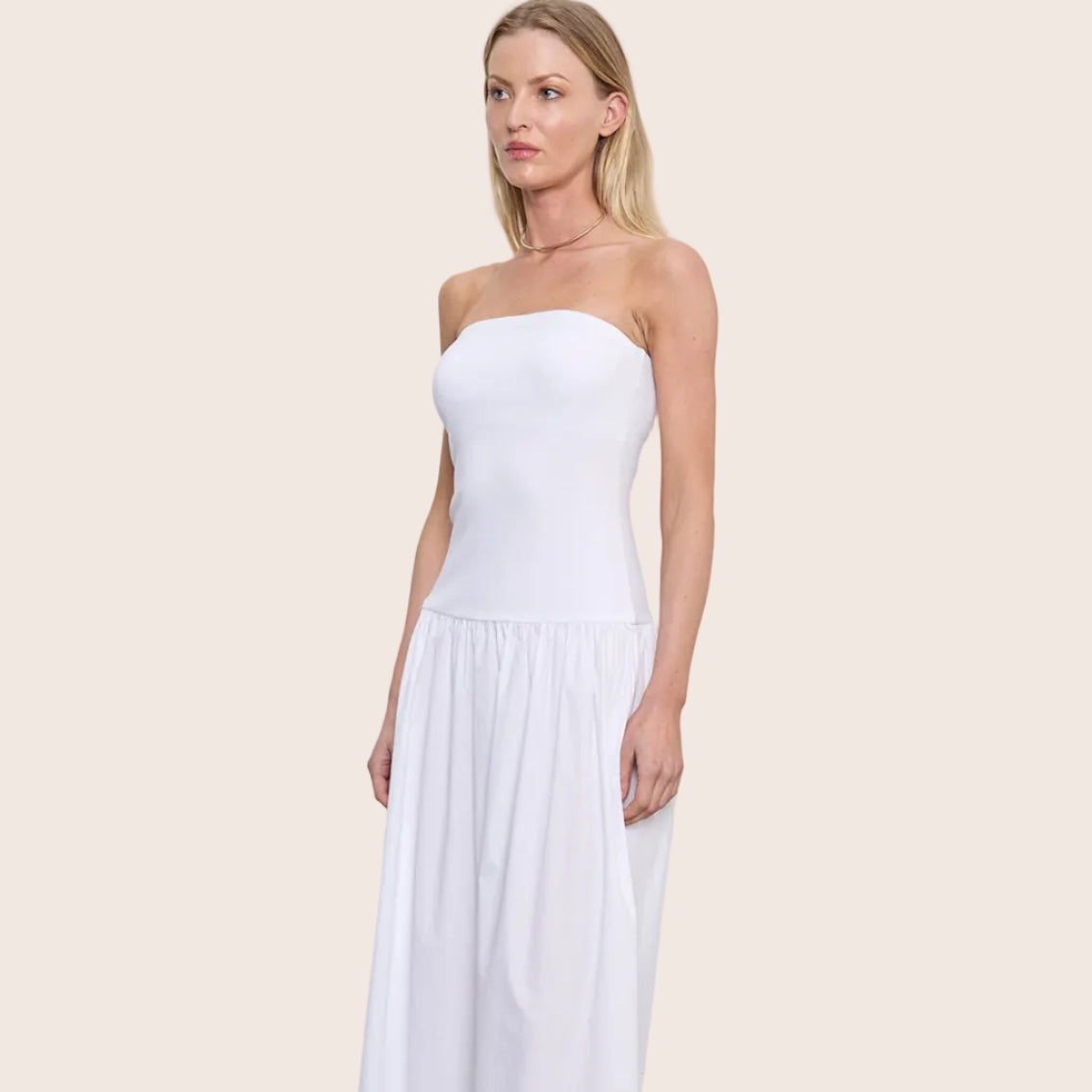 Cotton Bandeau Dress — June